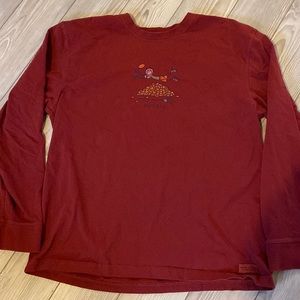 Men’s Life is Good Football Tee